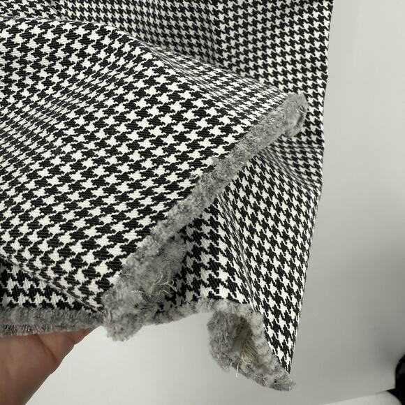 Frank & Eileen Wicklow Pants 8 Black White Houndstooth Italian Performance Twill - Picture 4 of 10
